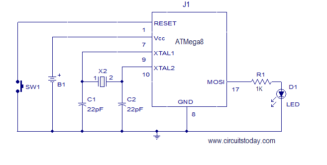 Adding external clock source/32K crystal to Avr Atmega8