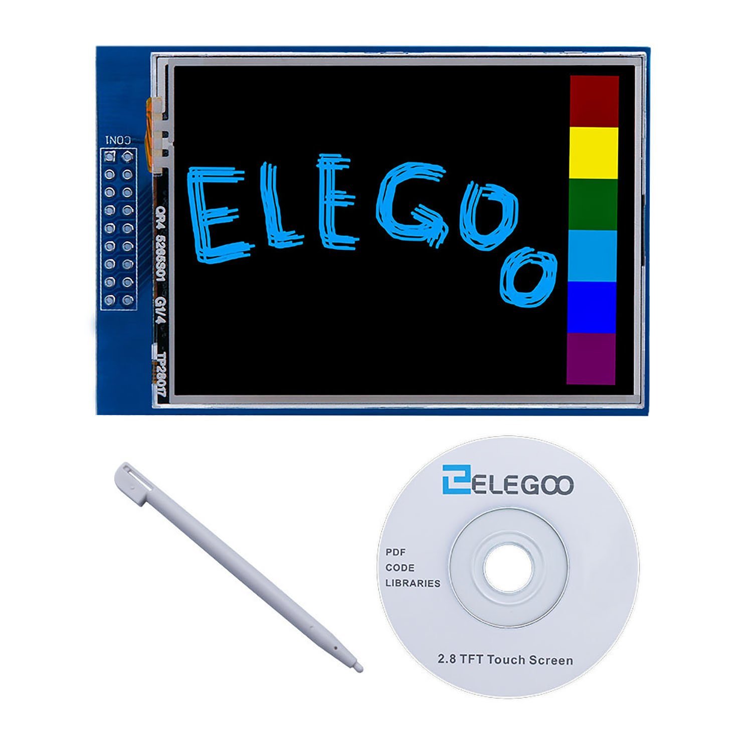 UNO R3 2.8 Inches TFT Touch Screen with SD Card Socket w All Technical Data in CD for Arduino UNO R3 MEGA2560 in chennai