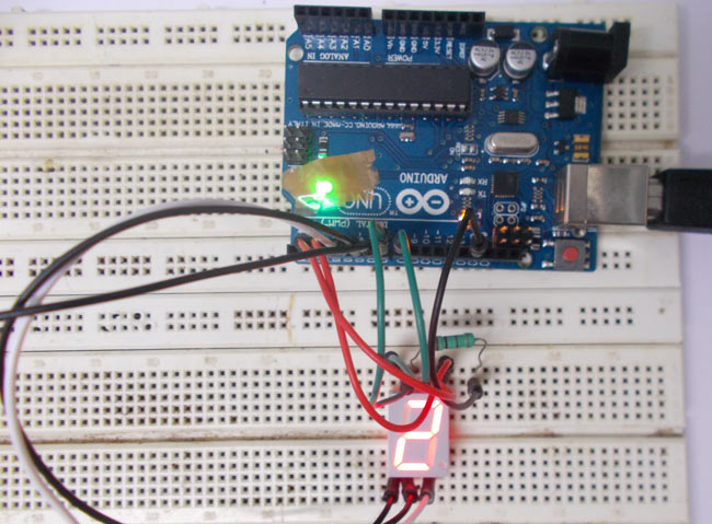 7 Segment Display Interfacing with Arduino-in-chennai