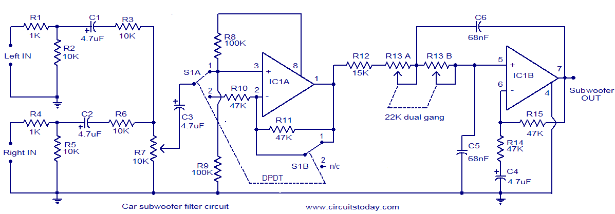 stereo amplifier circuit BA5417